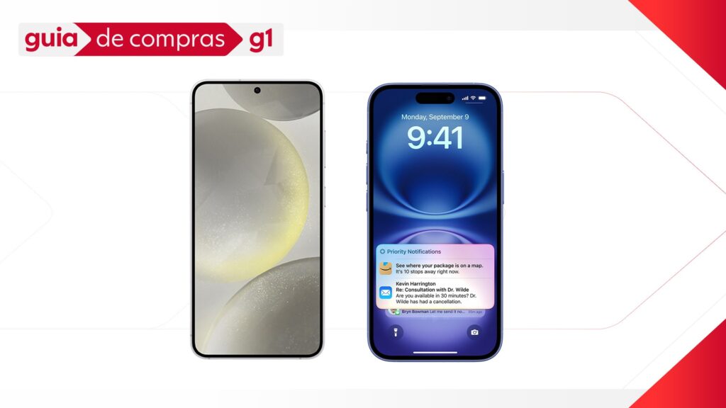 Duelo de celulares: Galaxy S24 x iPhone 16