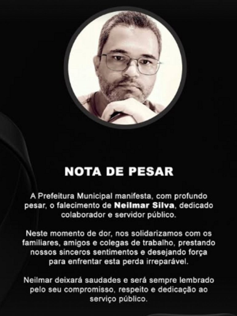 Vídeo mostra momento em que servidor público que morreu no hospital perde controle de moto e bate em poste